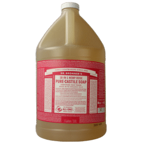 Dr Bronners Liquid soap roos