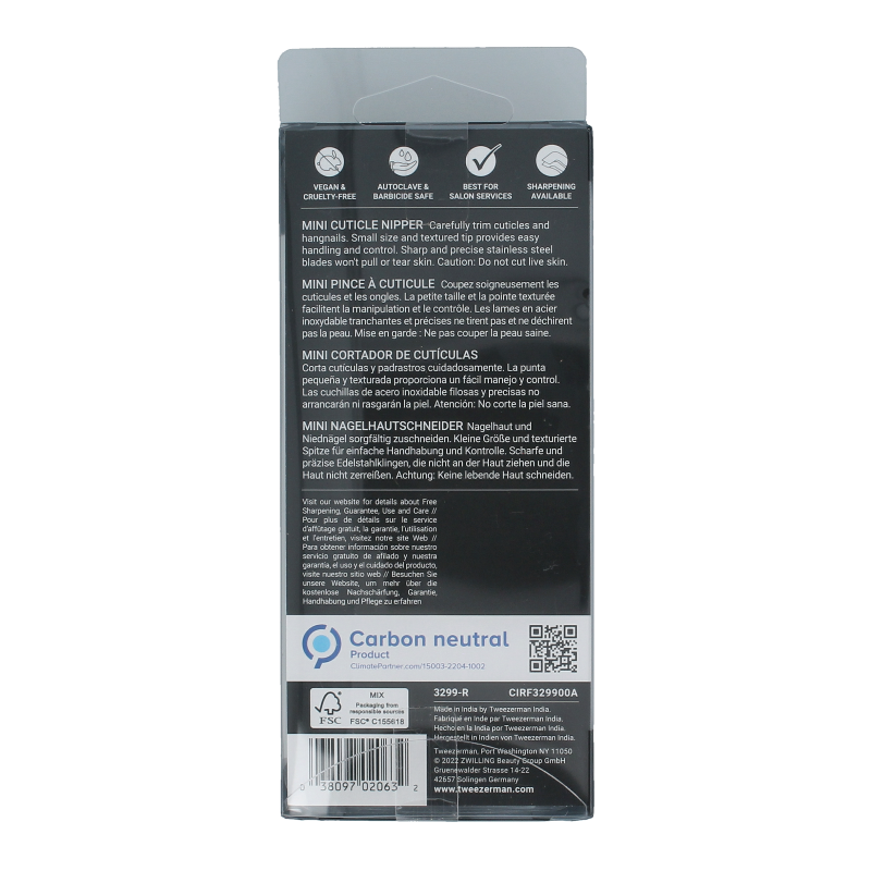Tweezerman Cuticle clipper mini - Afbeelding 2