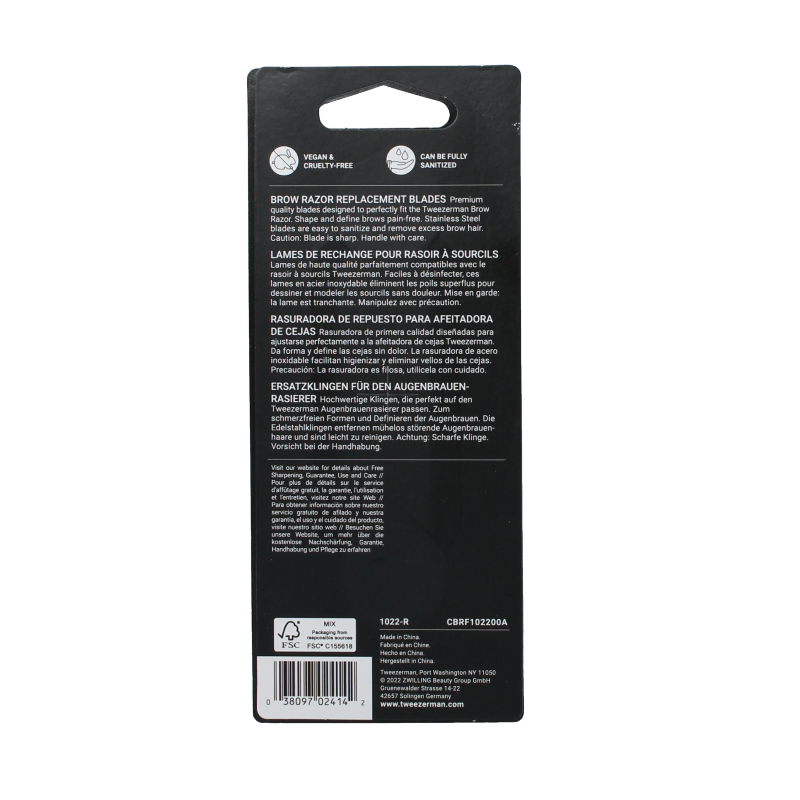 Tweezerman Brow razor replace blades - Afbeelding 2