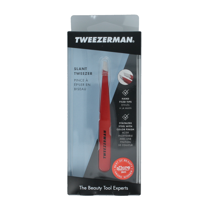 Tweezerman Slant tweezer signature red