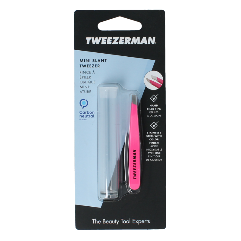 Tweezerman Mini slant tweezer neon pink