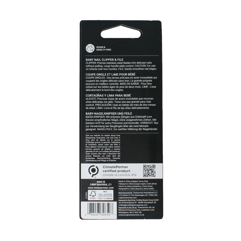 Tweezerman Baby nagelknipper met vijl - Afbeelding 2