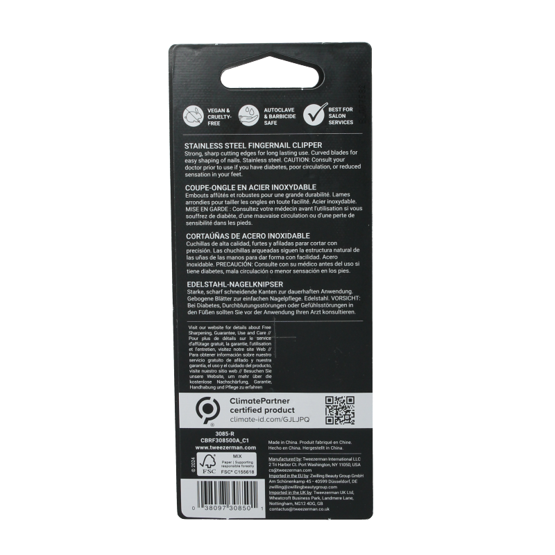 Tweezerman Nagelknipper stainless steel - Afbeelding 2