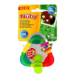 Nuby Bijtfiguur driehoekig hard en zacht