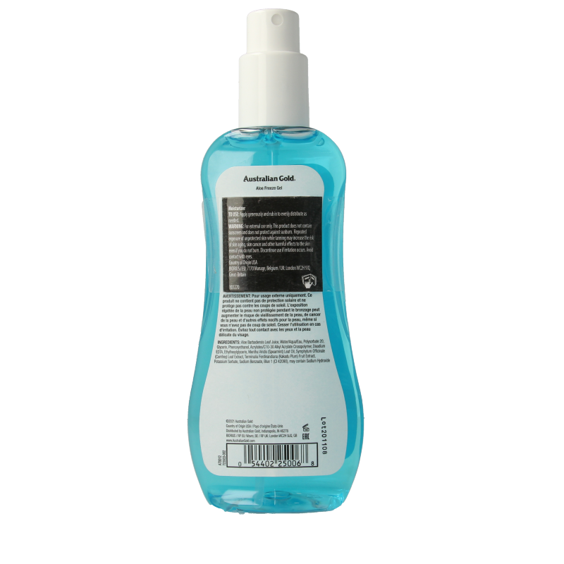 Australian Gold Aloe freeze spray gel - Afbeelding 2