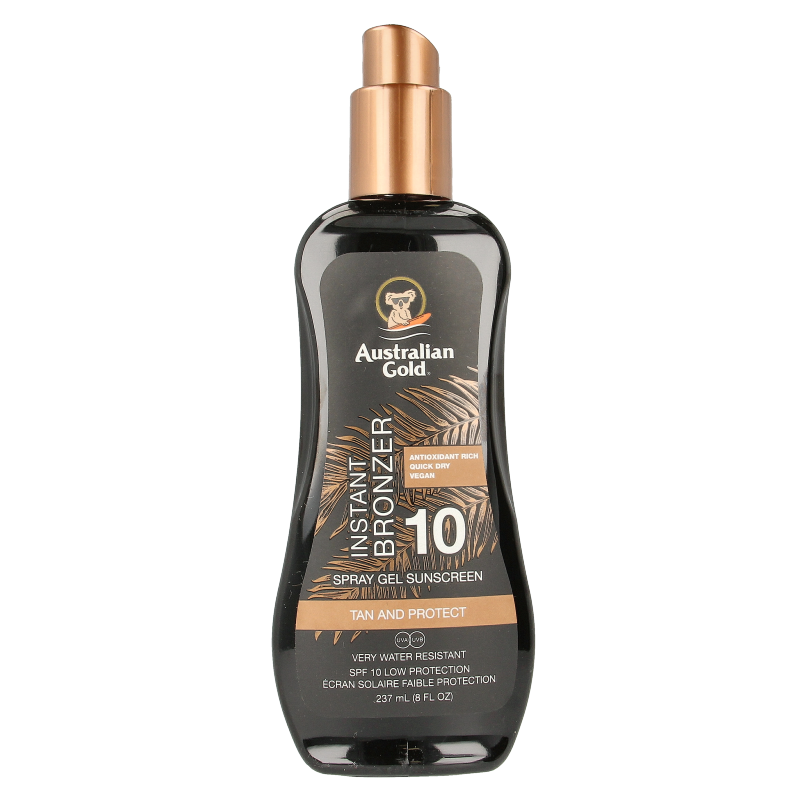 Australian Gold Spray gel met bronzer SPF10