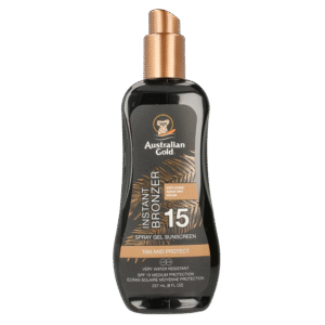 Australian Gold Spray gel met bronzer SPF15