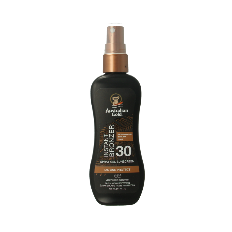 Australian Gold Spray gel met bronzer SPF30