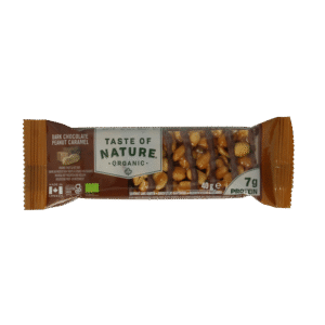 Taste Of Nature Dark chocolate peanut caramel bio