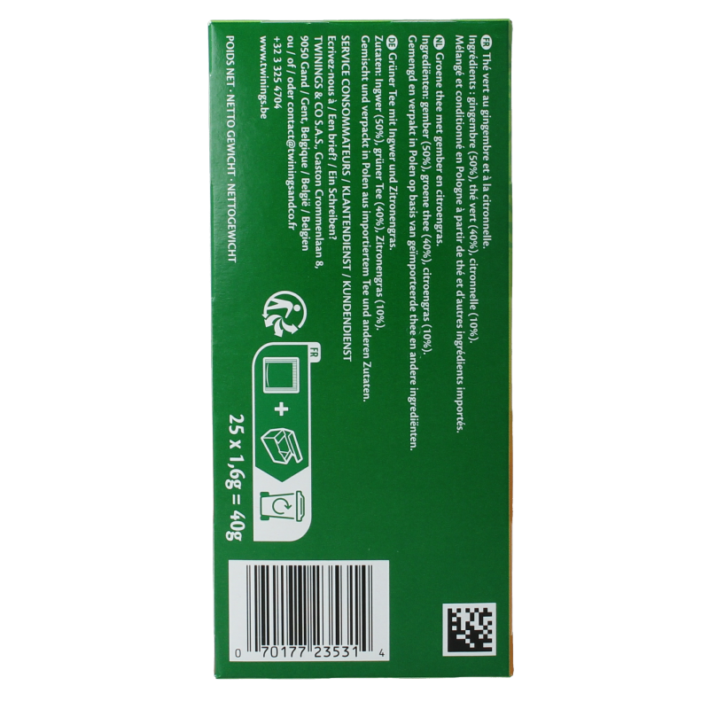 Twinings The vert gingembre - Afbeelding 4