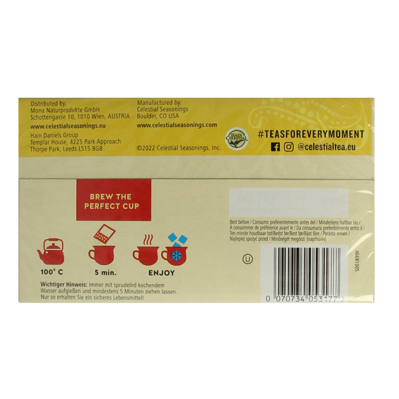 Celestial Season Lemon zinger herb tea - Afbeelding 3