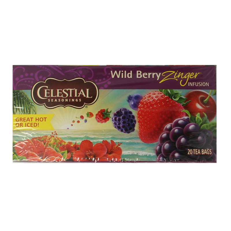 Celestial Season Wild berry zinger herb tea - Afbeelding 2