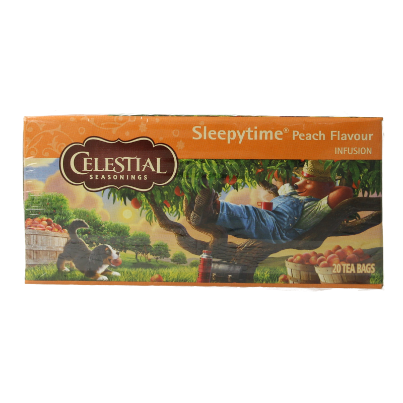 Celestial Season Sleepytime peach herb tea
