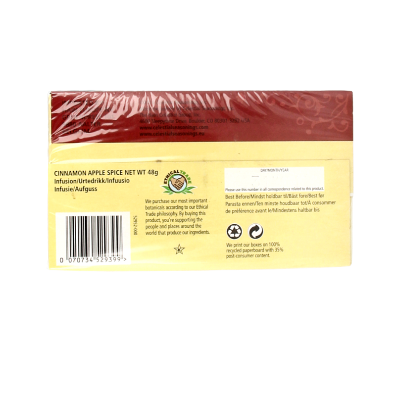 Celestial Season Cinnamon apple spice herbal tea - Afbeelding 2