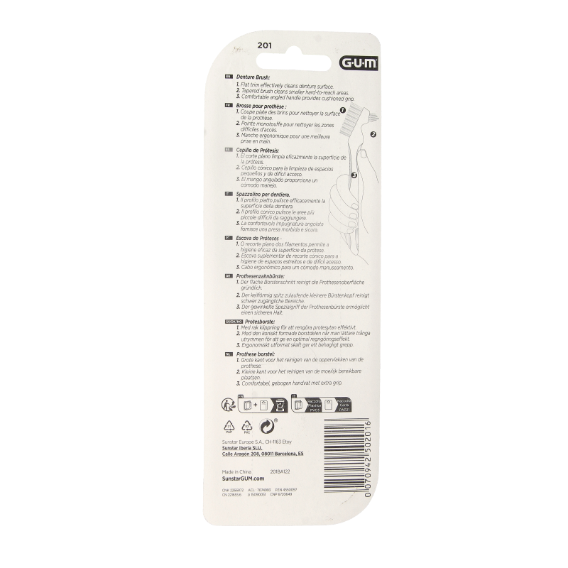 GUM Prothese borstel - Afbeelding 2