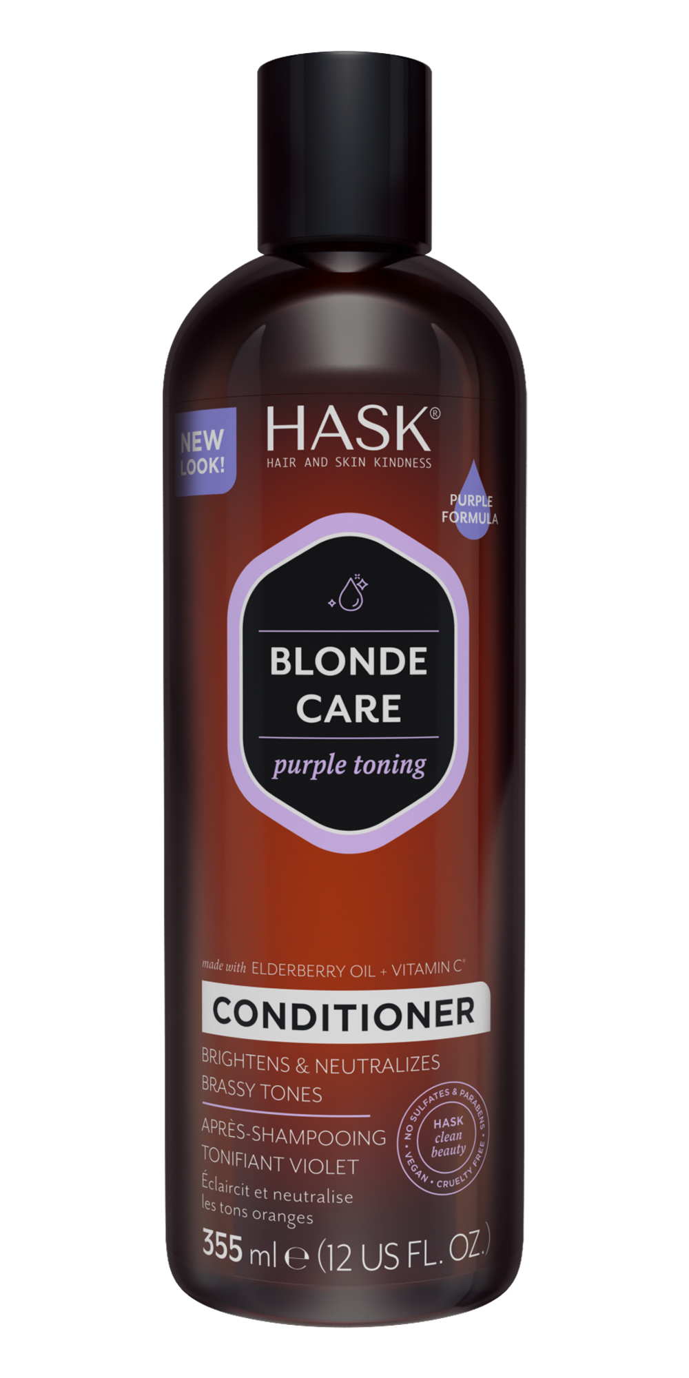 HASK Blonde care conditioner purple toning