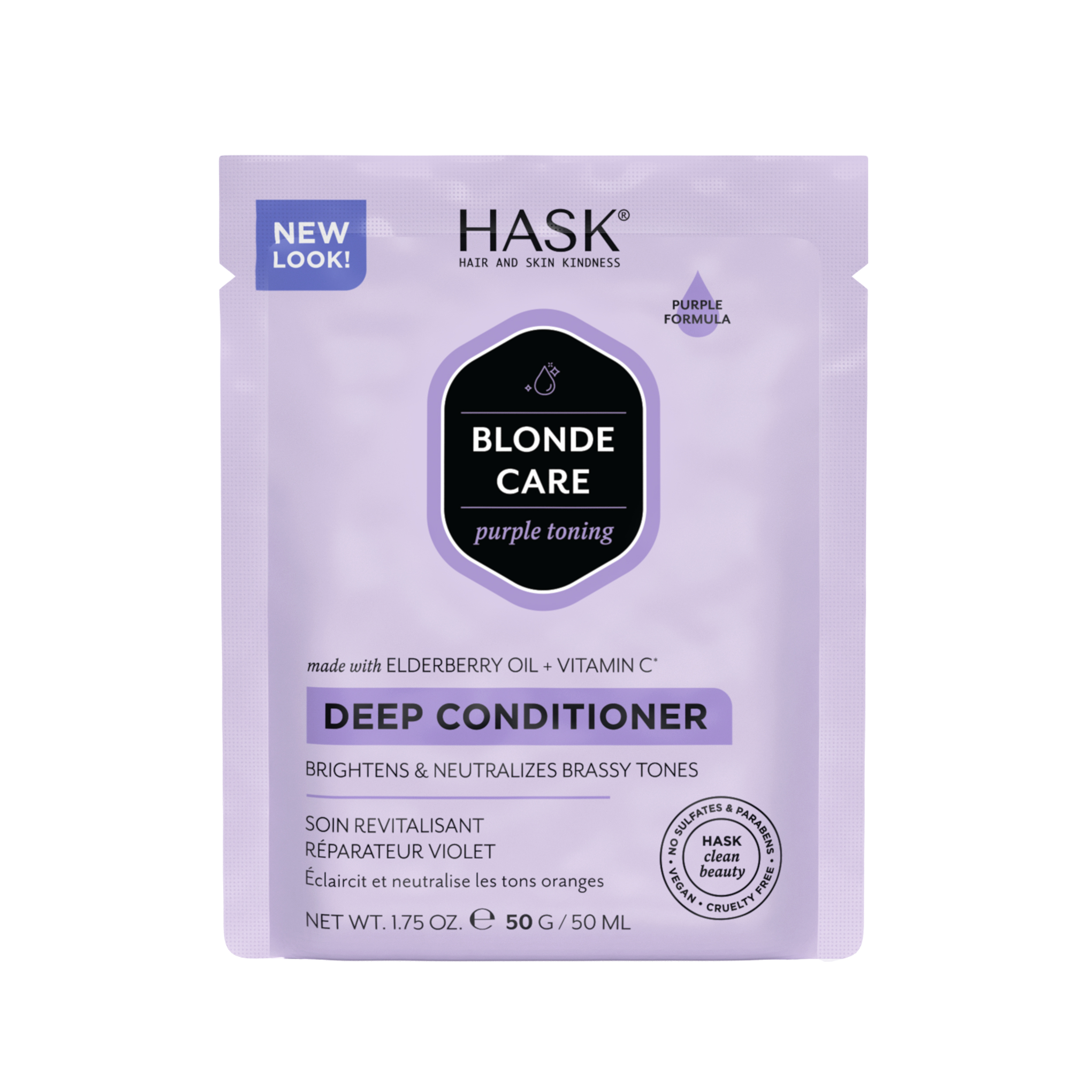 HASK Blonde care conditioner purple deep