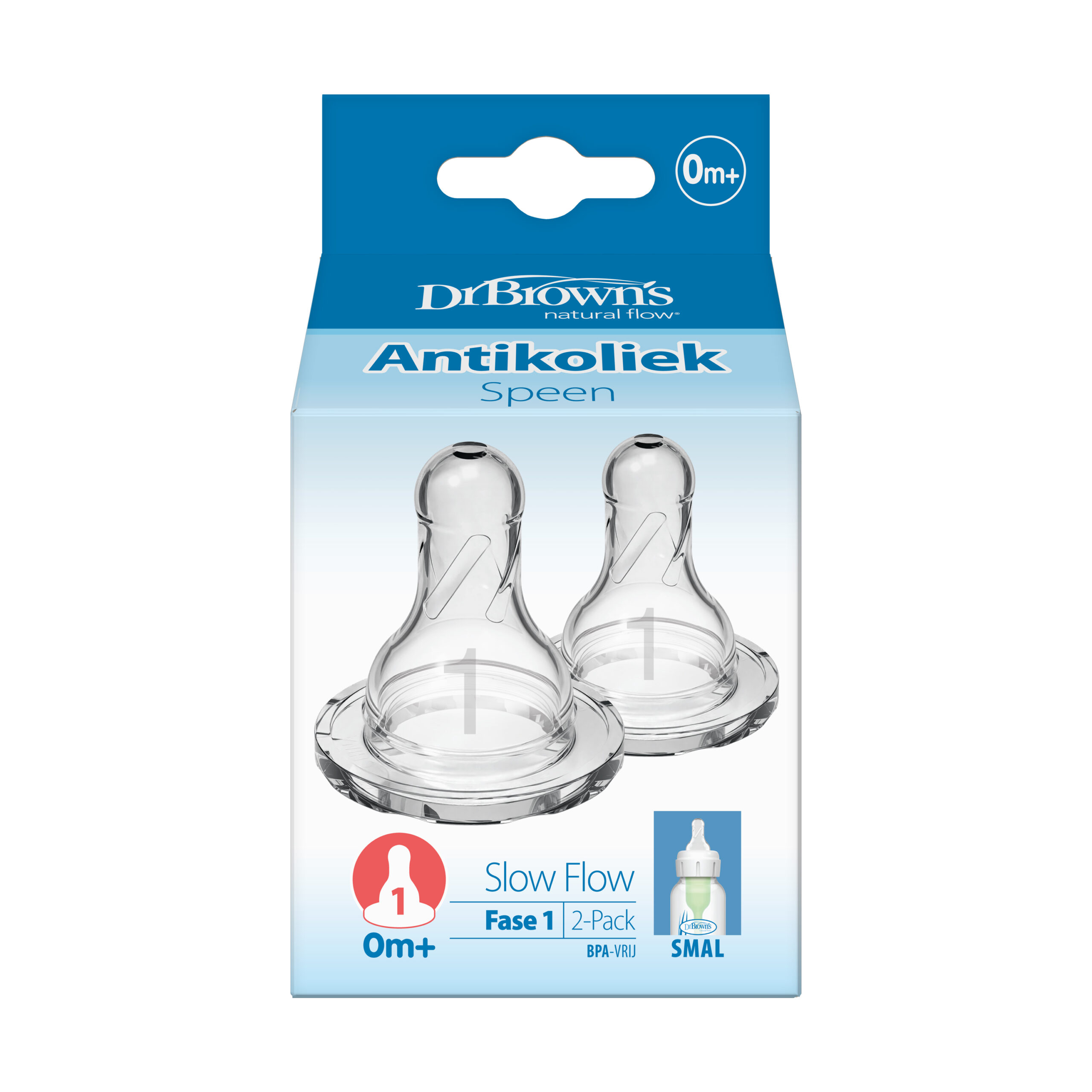 Dr. Brown's Speen standaard hals fles fase 1