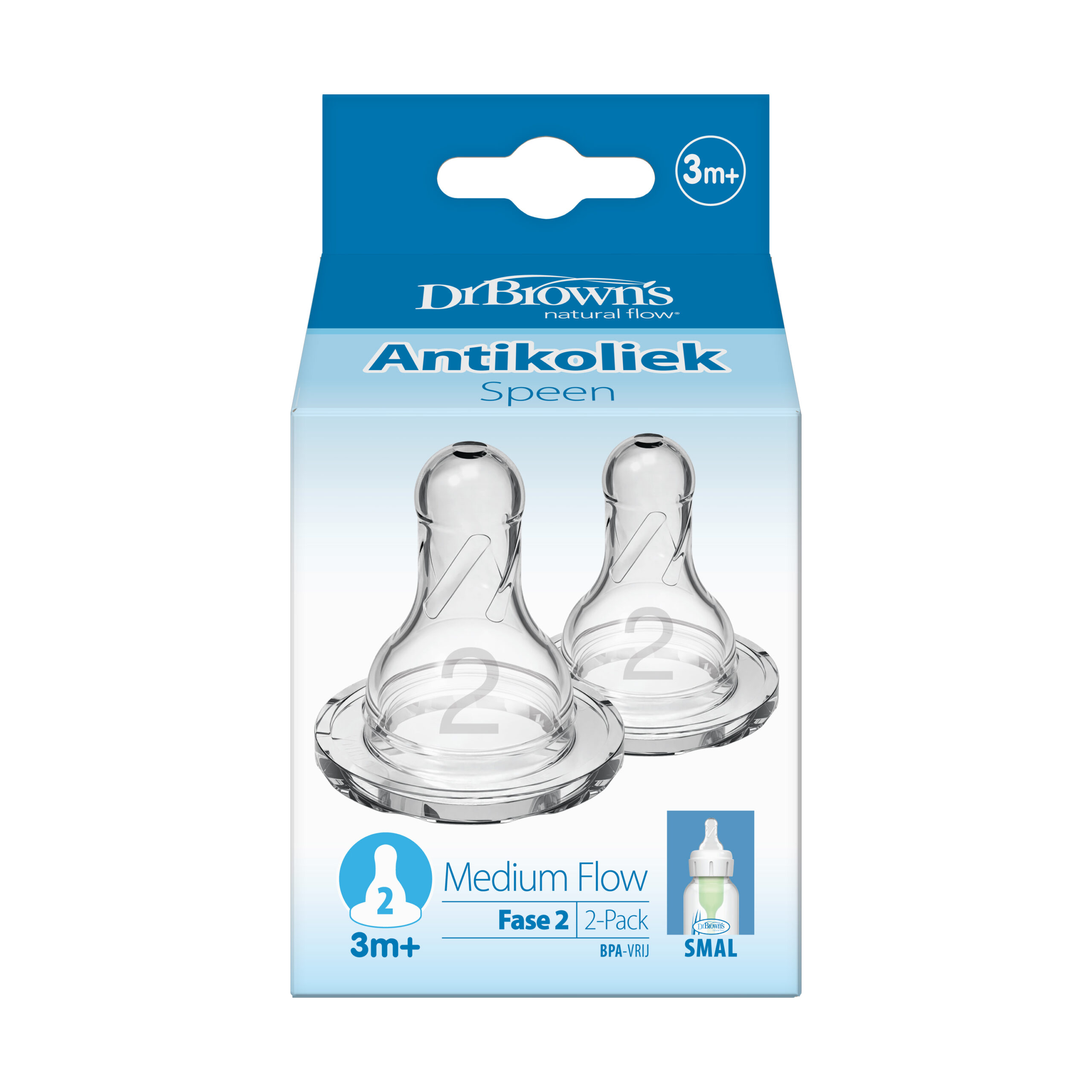 Dr. Brown's Speen standaard hals fles fase 2