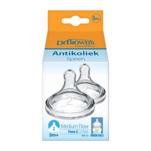 Dr. Brown's Options+ speen fase 2 brede halsfles