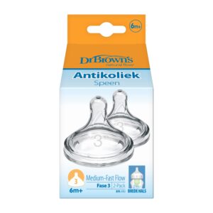 Dr. Brown's Options+ speen fase 4 brede halsfles