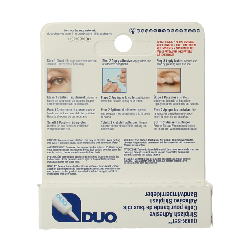 DUO Quickset striplash adhesive white/clear - Afbeelding 3