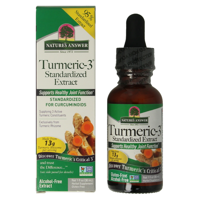 Natures Answer Turmeric-3 Curcuma extract alcoholvrij - Afbeelding 2