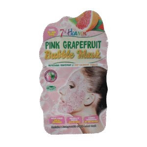 Montagne 7th Heaven face mask pink grapefruit bubble sheet