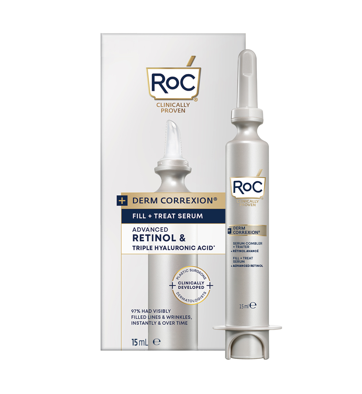 ROC Derm correxion fill + treat serum