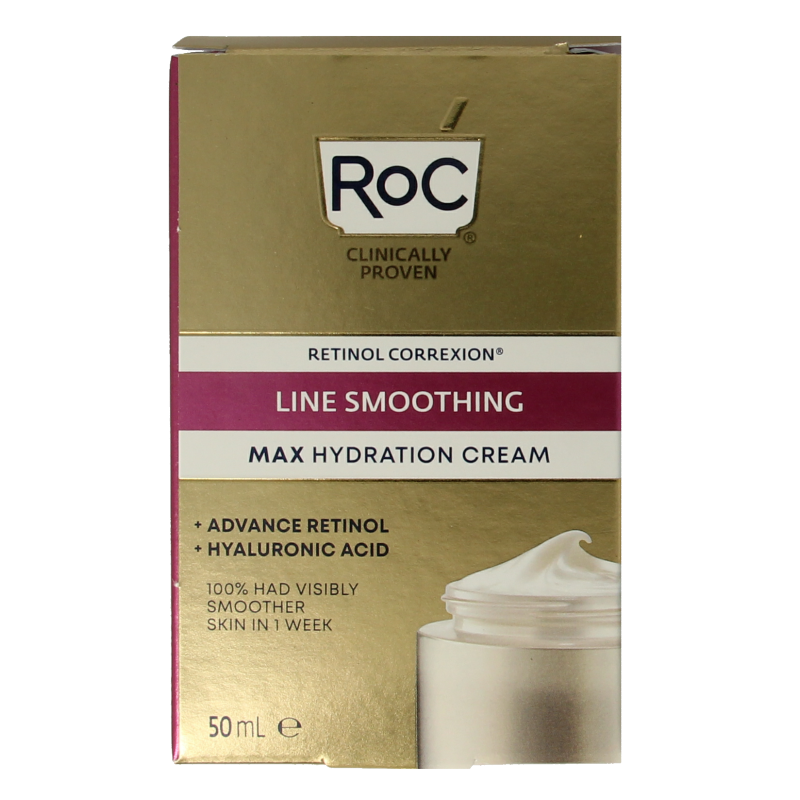 ROC Retinol correxion line smoothing max hydration