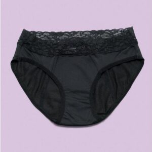 Cheeky Wipes Menstruatie ondergoed Feeling Pretty zw maat 32-34