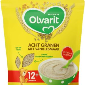 Olvarit Ontbijtpap 8 granen vanille 12+ maanden