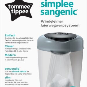 Tommee Tippee Simplee sangenic tub grey