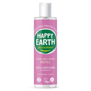 Happy Earth Pure deodorant spray lavender ylang refill