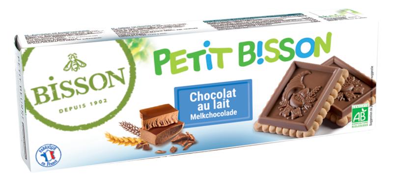 Bisson Petit theebiscuit melkchocolade bio