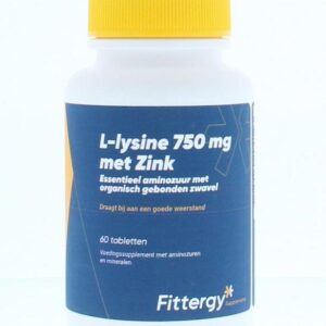 Fittergy L-Lysine 750mg met zink