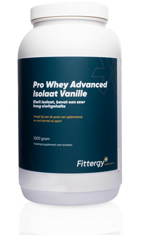Fittergy Pro whey advanced isolate vanille