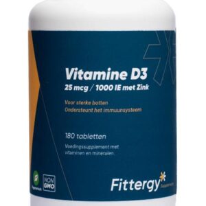 Fittergy Vitamine D3 25mcg met zink