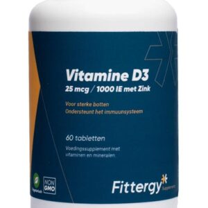 Fittergy Vitamine D3 25mcg met zink