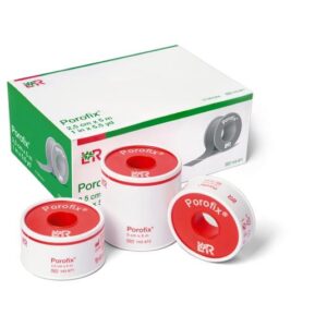 Porofix Hechtpleister 5m x 1.25cm latexvrij