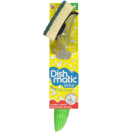 Dishmatic Schuursponsborstel met dispenser