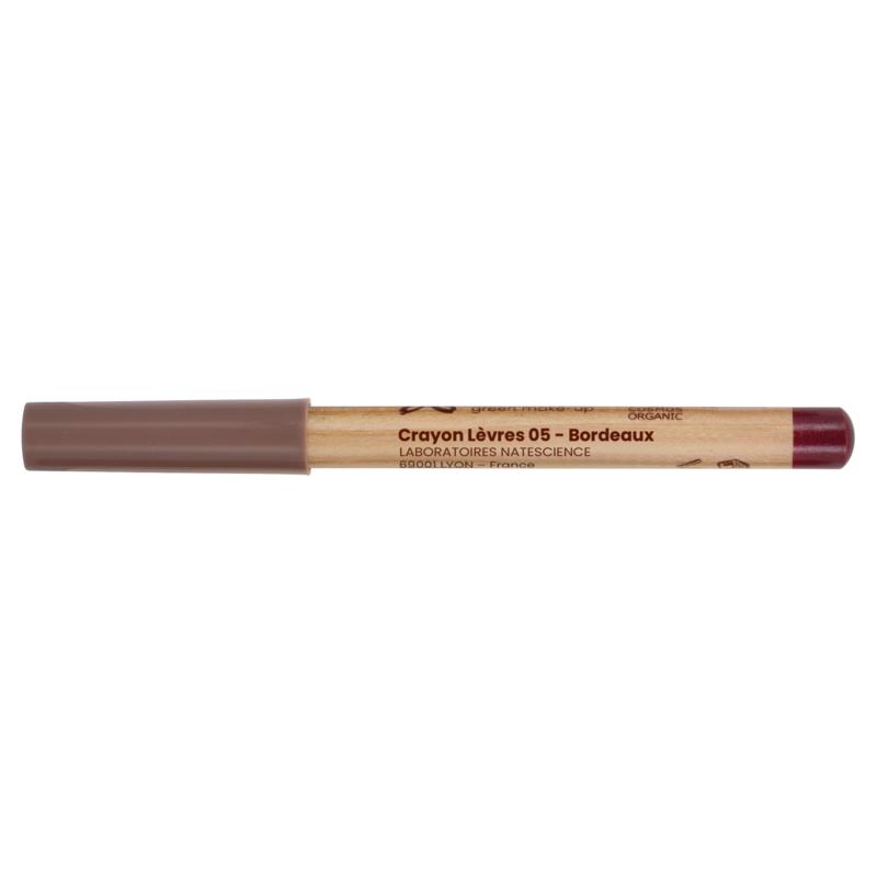 Boho green makeup Lip pencil bordeaux