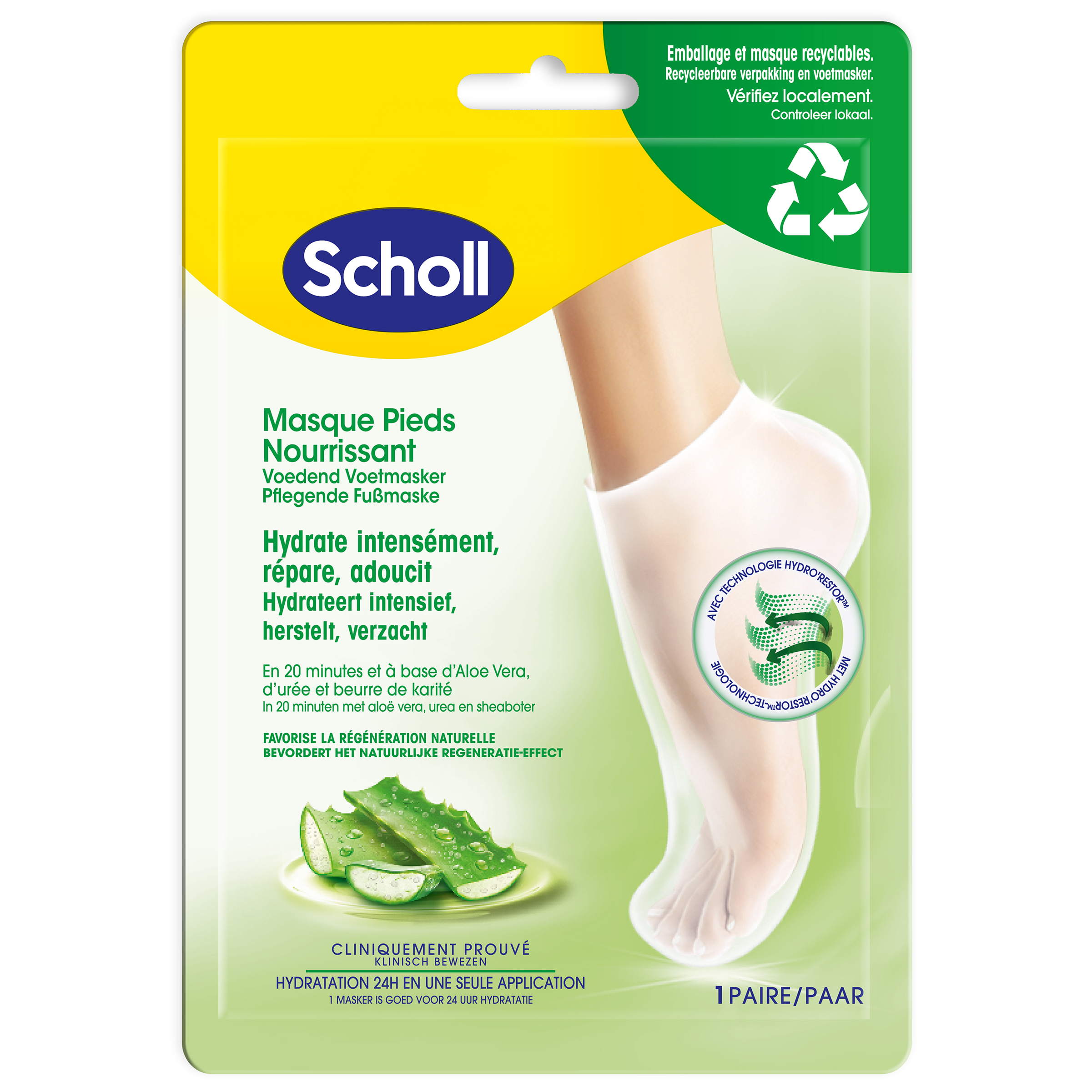 Scholl Expert care footmask aloe vera