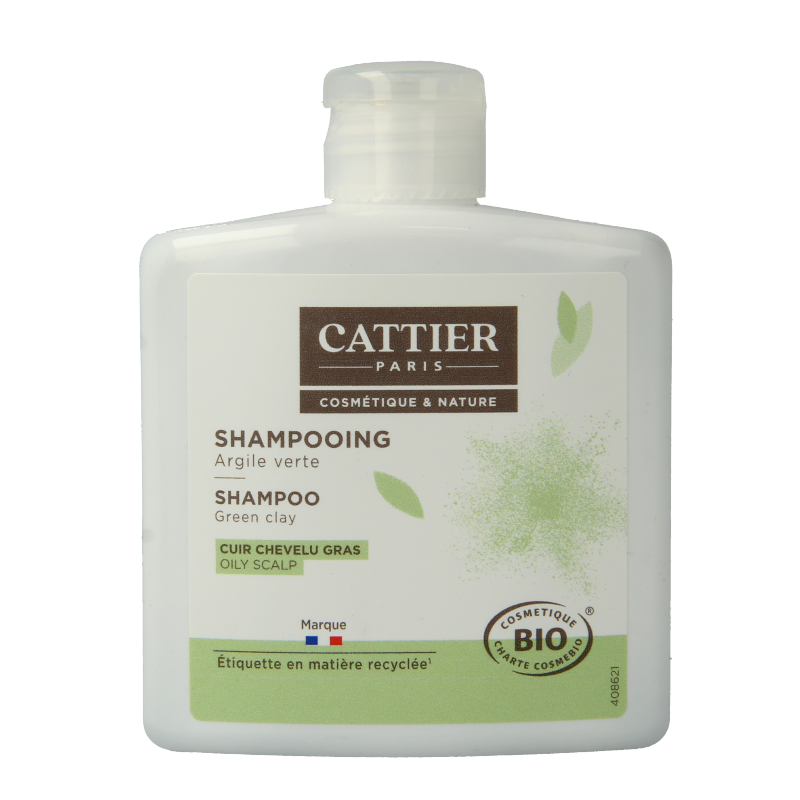 Cattier Shampoo vet haar groene klei