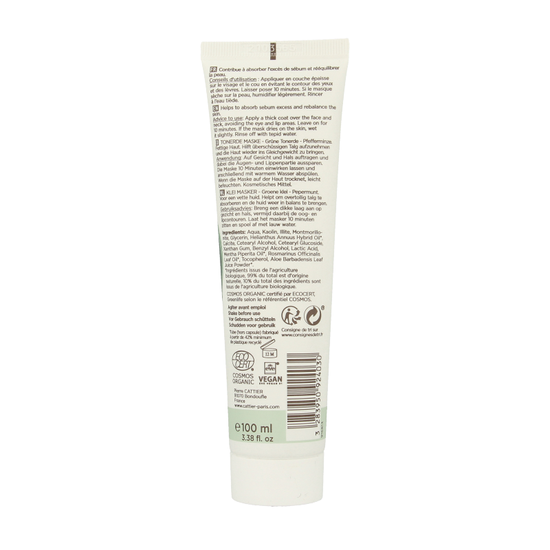 Cattier Groene klei masker munt - Afbeelding 2