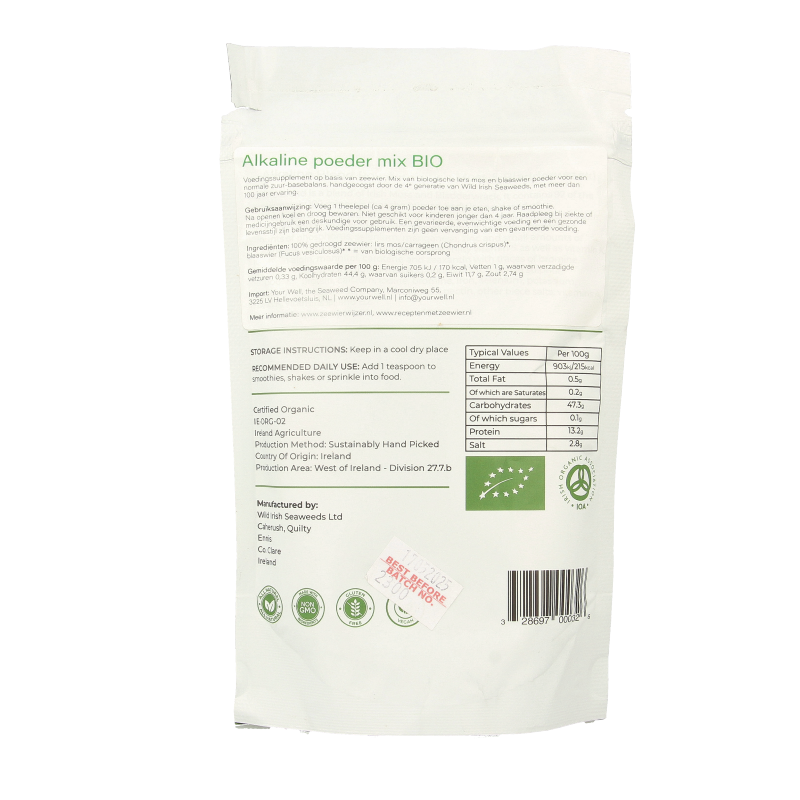 Wild Irish Alkaline zeewier poeder mix bio - Afbeelding 2