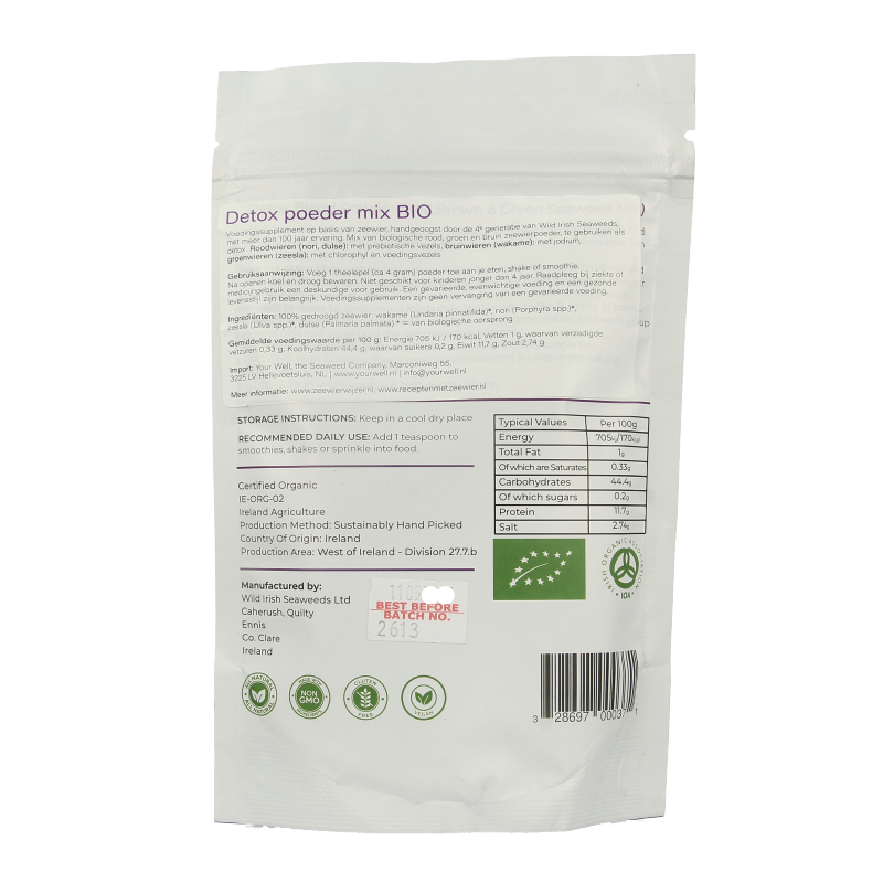 Wild Irish Detox zeewier poeder mix bio - Afbeelding 2