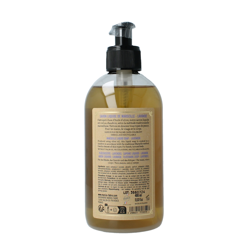 Marius Fabre Zeep lavendel met pomp - Afbeelding 2