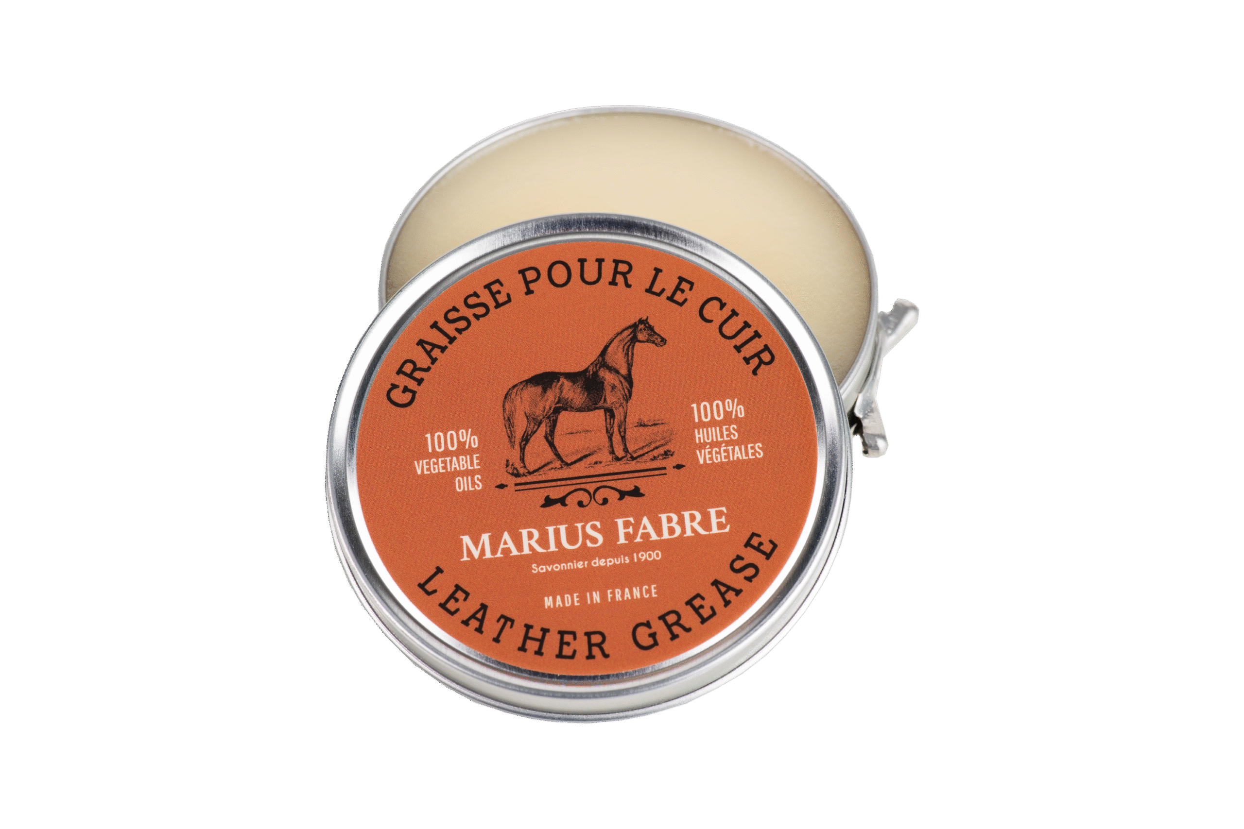 Marius Fabre Paard ledervet in blikje
