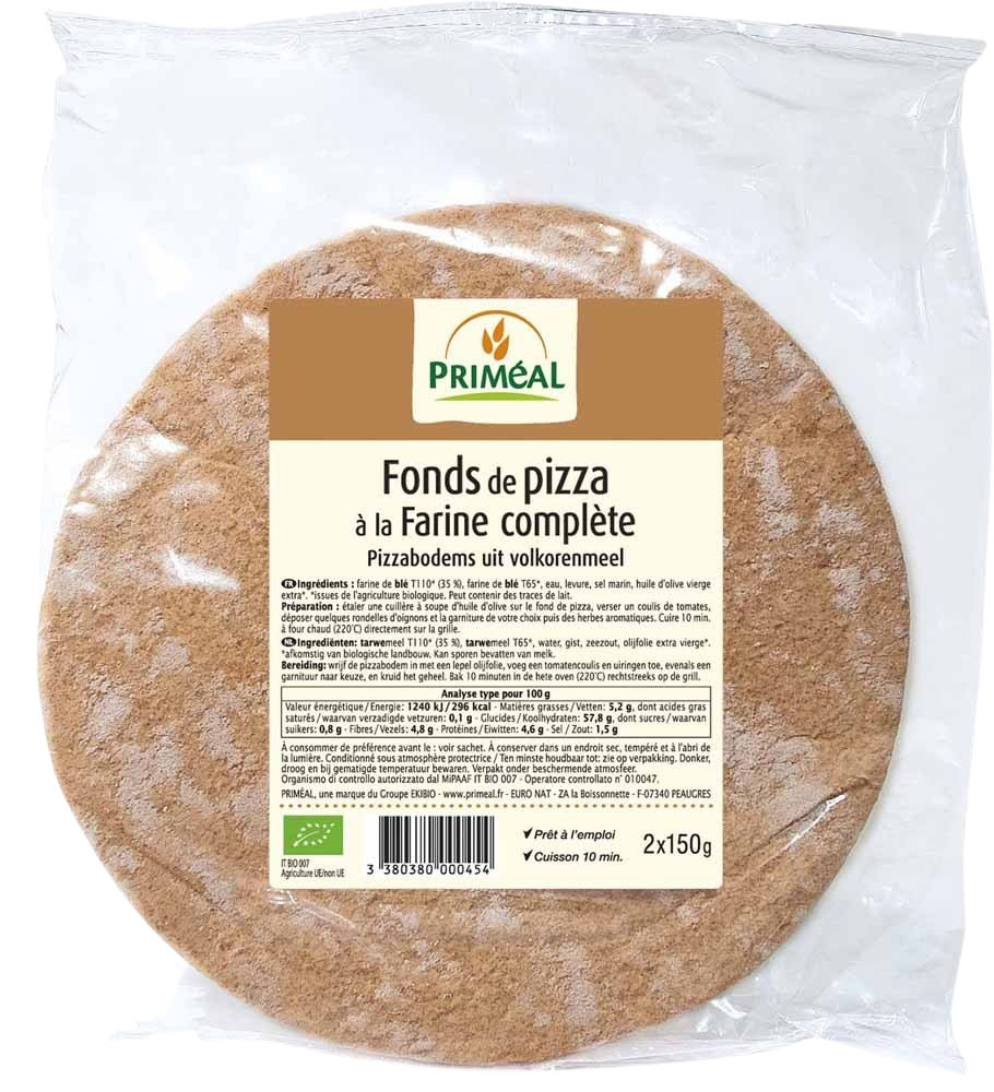 Primeal Pizza basis 150 gram bio